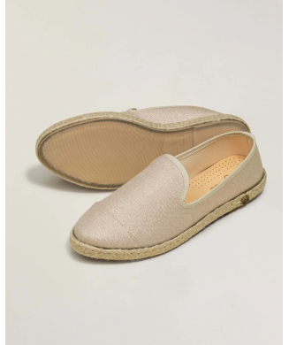 Espadrilles en Lurex