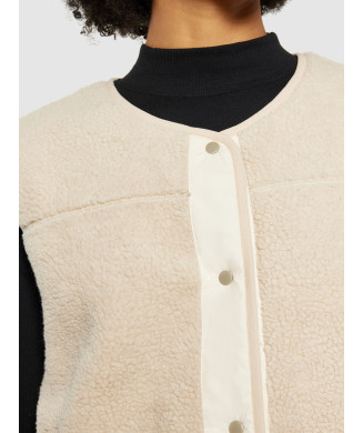 Veste teddy sans manches