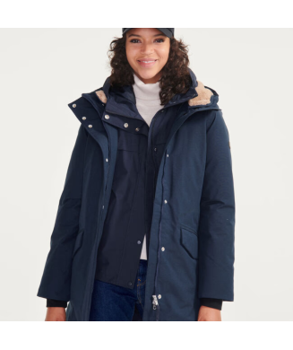 Parka gore-tex® à capuche fourrée en duvet