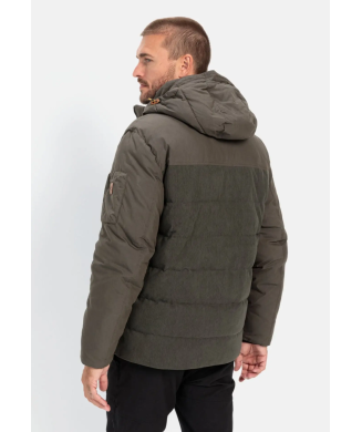 Blouson matelassé à capuche amovible